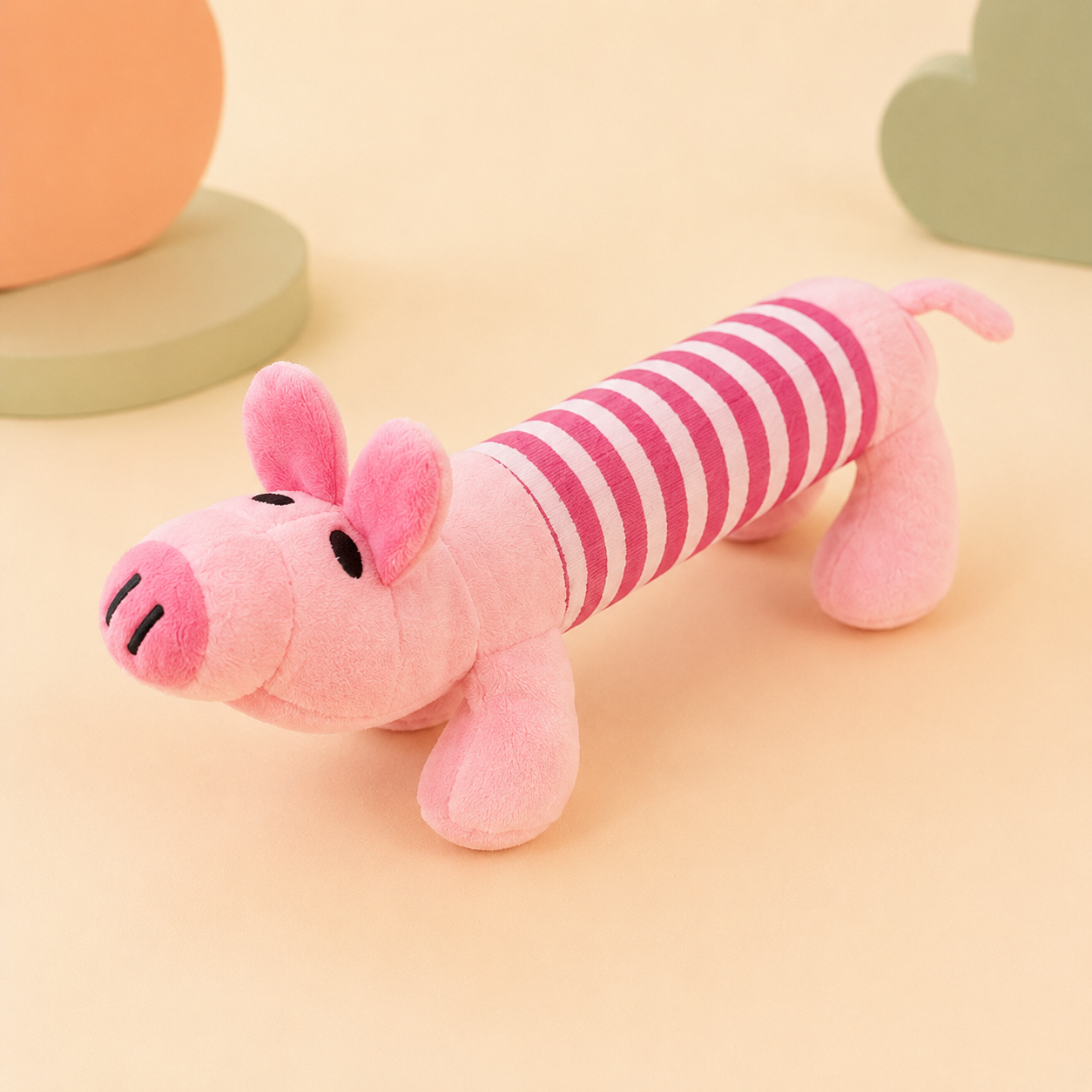 Multifruit Animal Squeaky Plush Dog Chew Toy