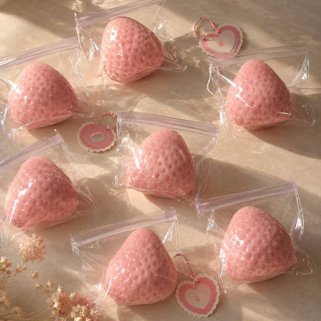 Realistic Strawberry Slow Rebound Squishy Fidget Toy