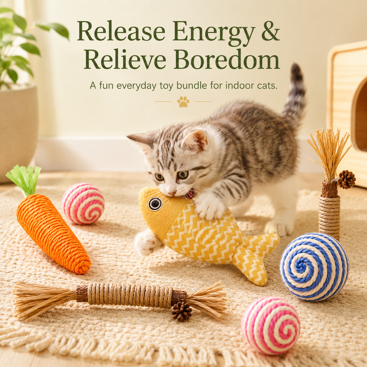 5 in 1 Cat Toys Gift Pack