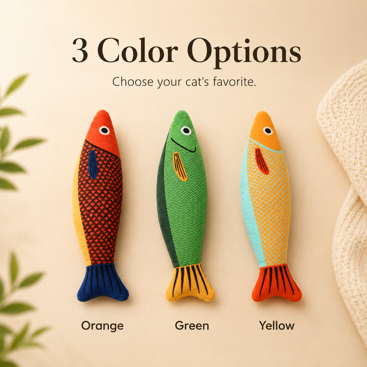 Catnip Saury Fish Cat Toy