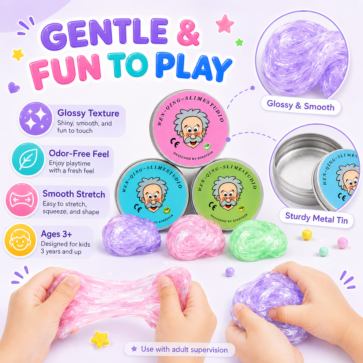 Transparent Clear Slime Putty Toy