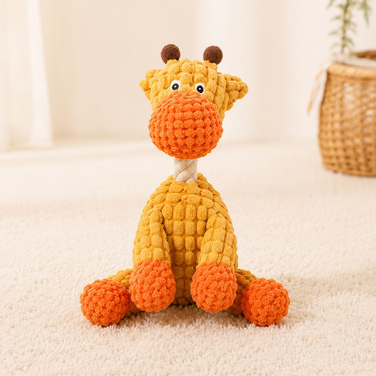 Squeaky Animal Dog Chew Plush Toy