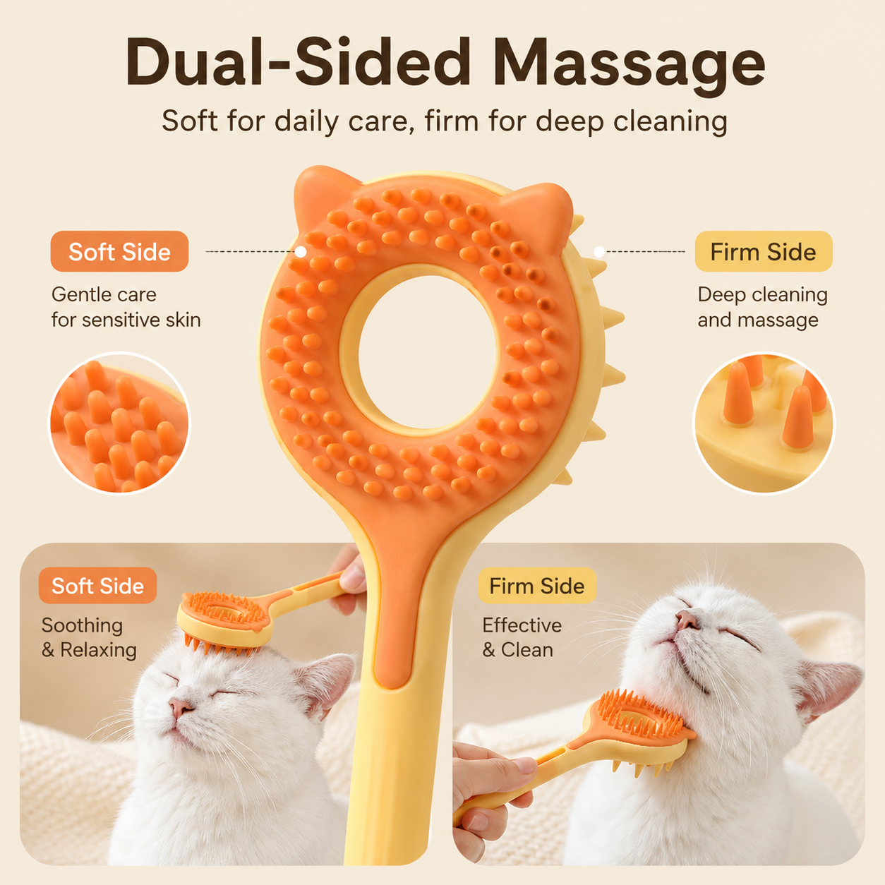 3 In 1 Retractable Cat Massage Stick