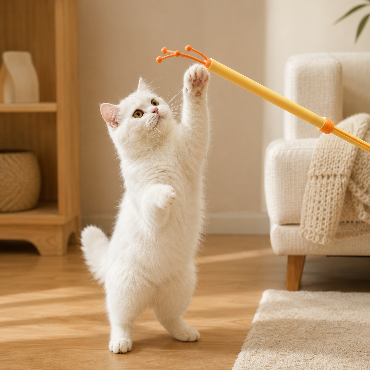 3 In 1 Retractable Cat Massage Stick