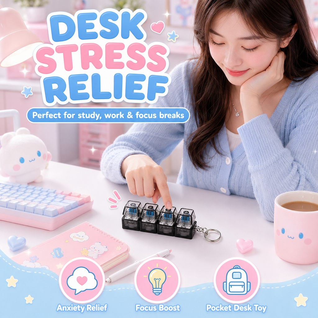 Mechanical Key Switch Stress Toy