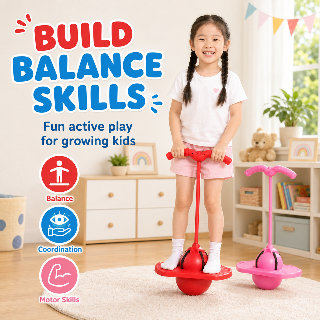Pogo Jump Ball Kids Balance Exercise Toy