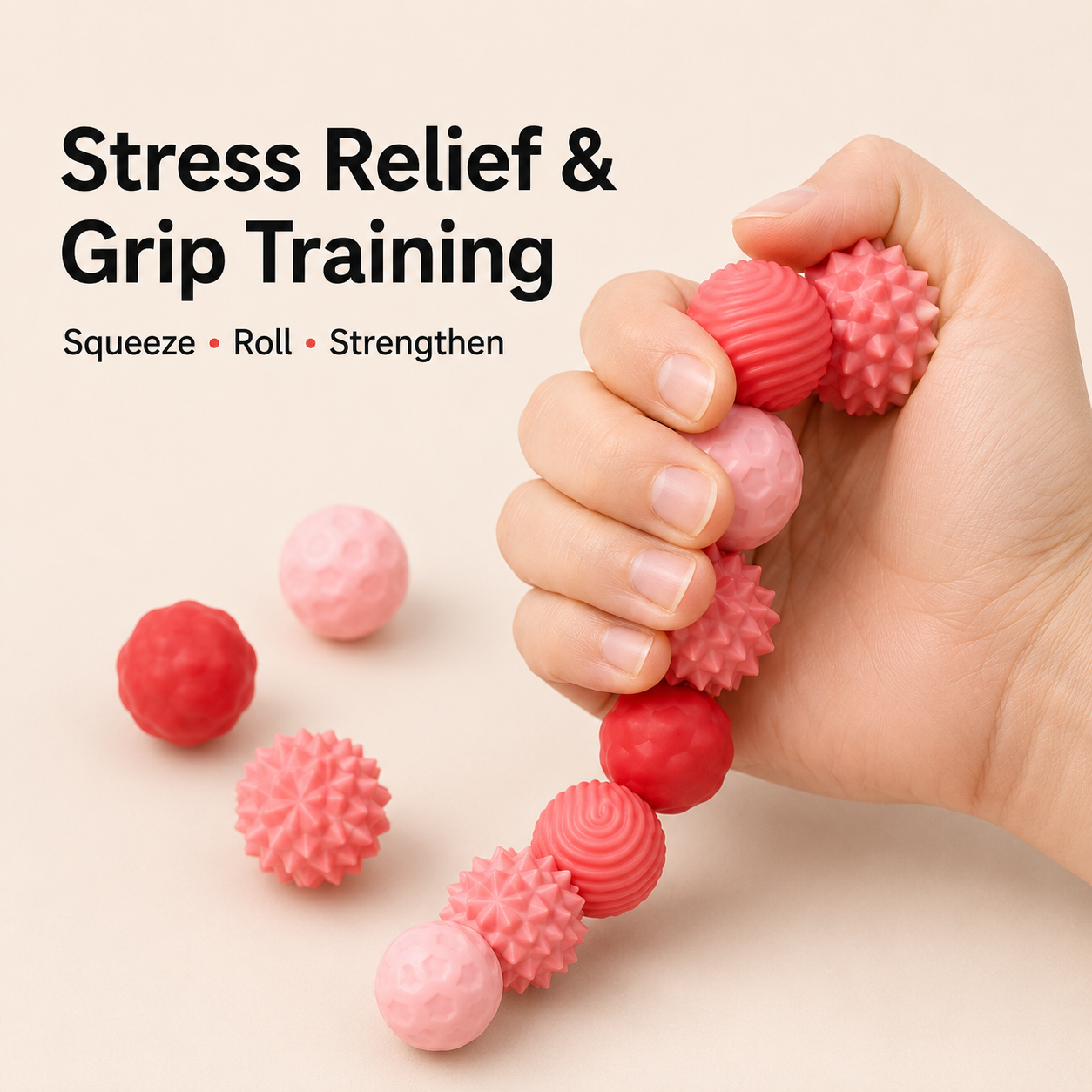 8 In 1 Multi Texture Sensory Massage Fidget Ball Set