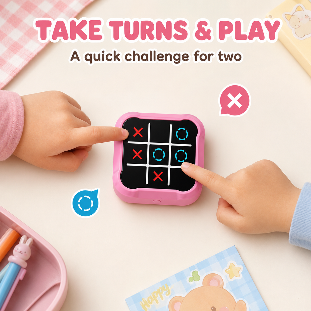 4 IN 1 Electronic Smart Tic Tac Toe Puzzle Game Toy