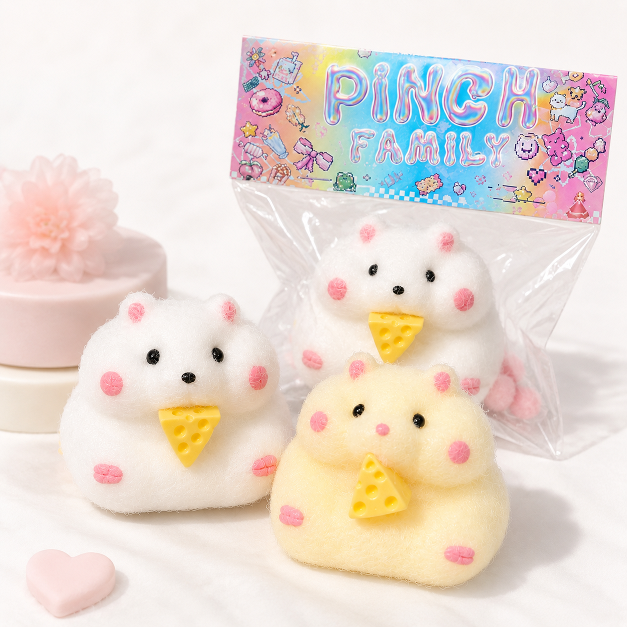 Fluffy Hamster Squishy Toy