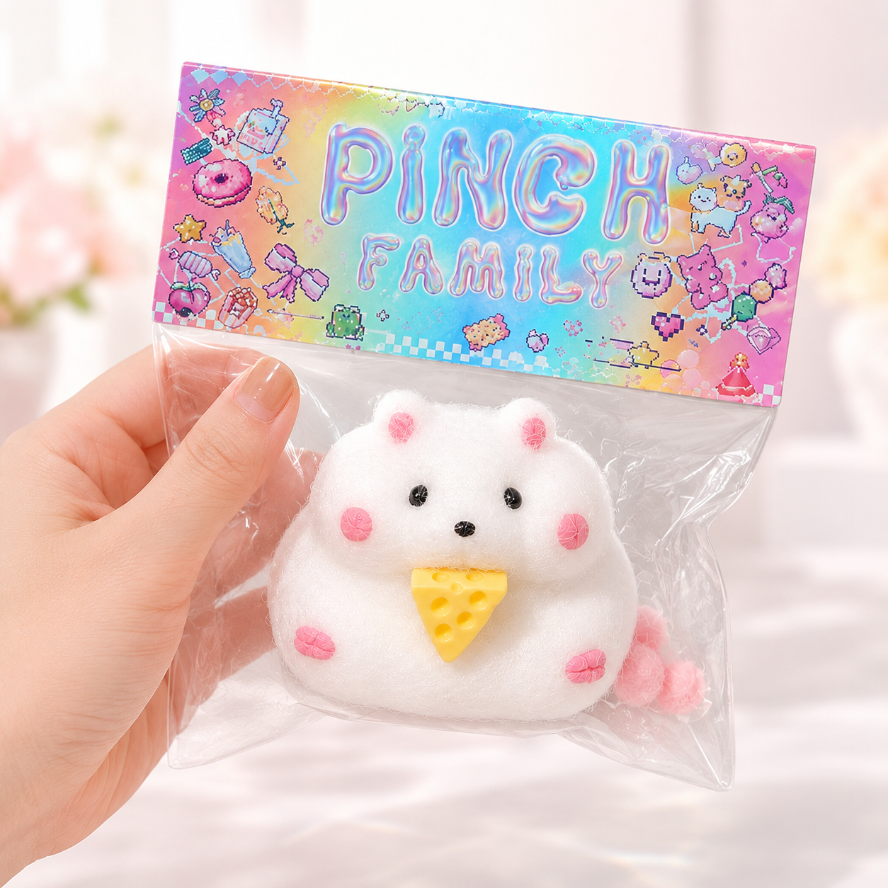 Fluffy Hamster Squishy Toy