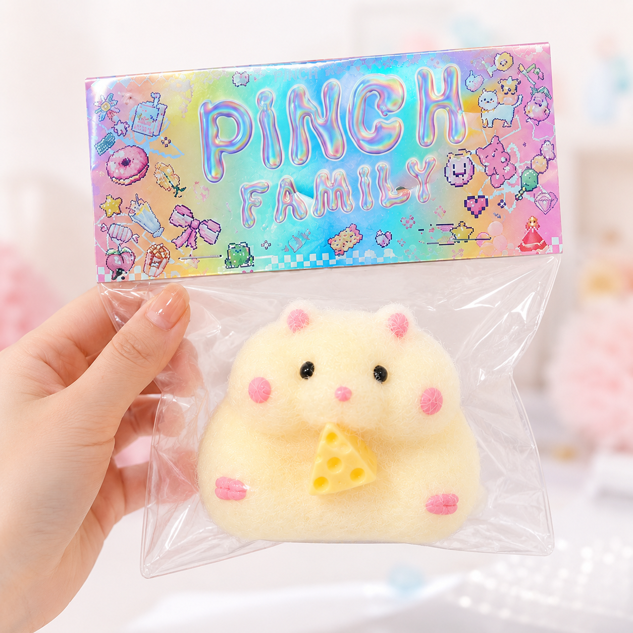 Fluffy Hamster Squishy Toy