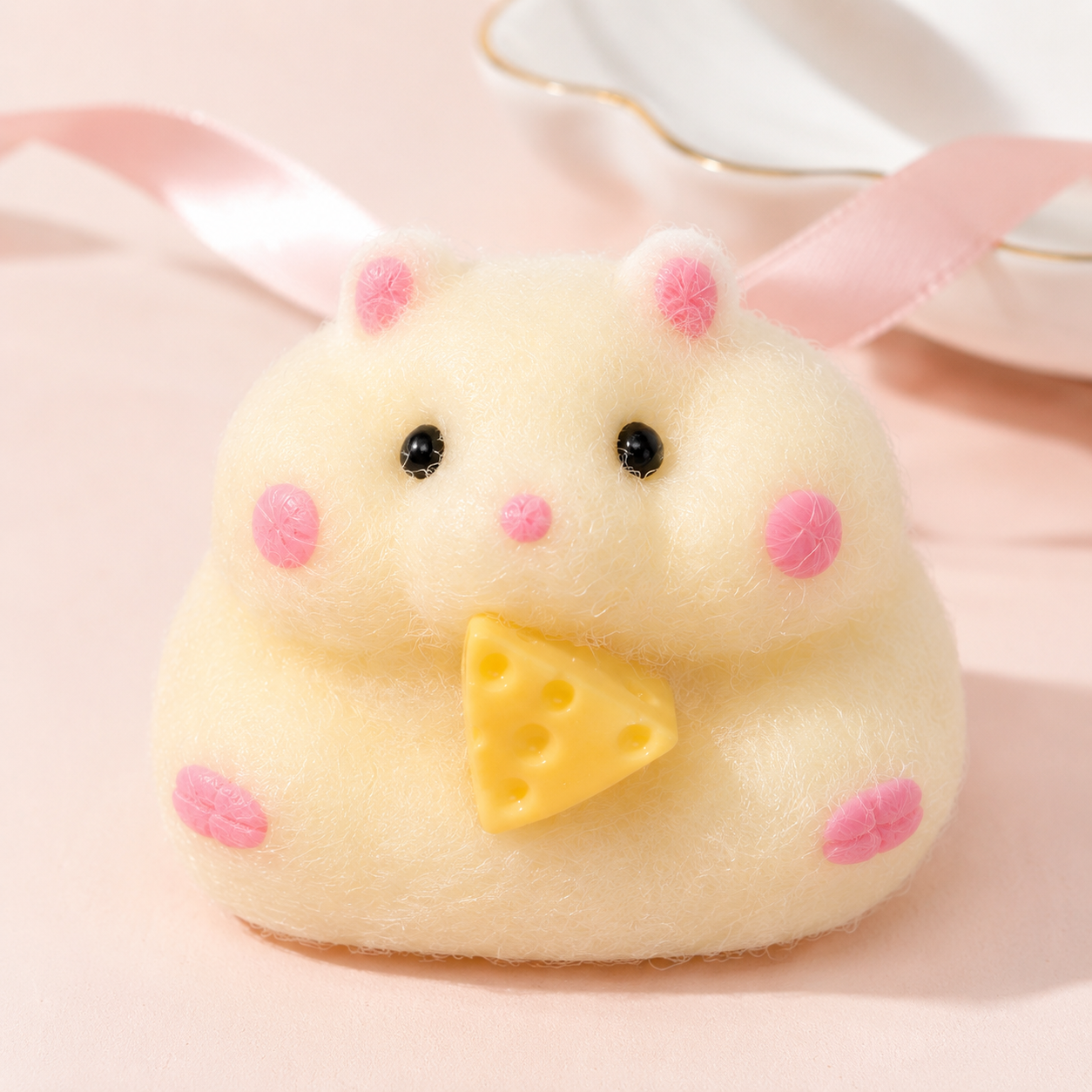 Fluffy Hamster Squishy Toy