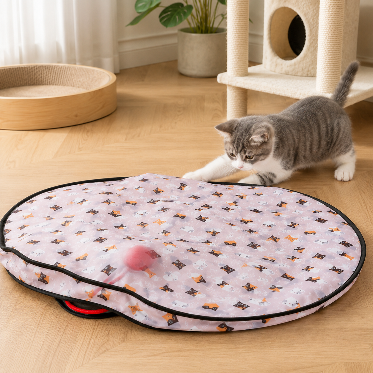Cat Hunting Mat Automatic Ball Toy 中文标题