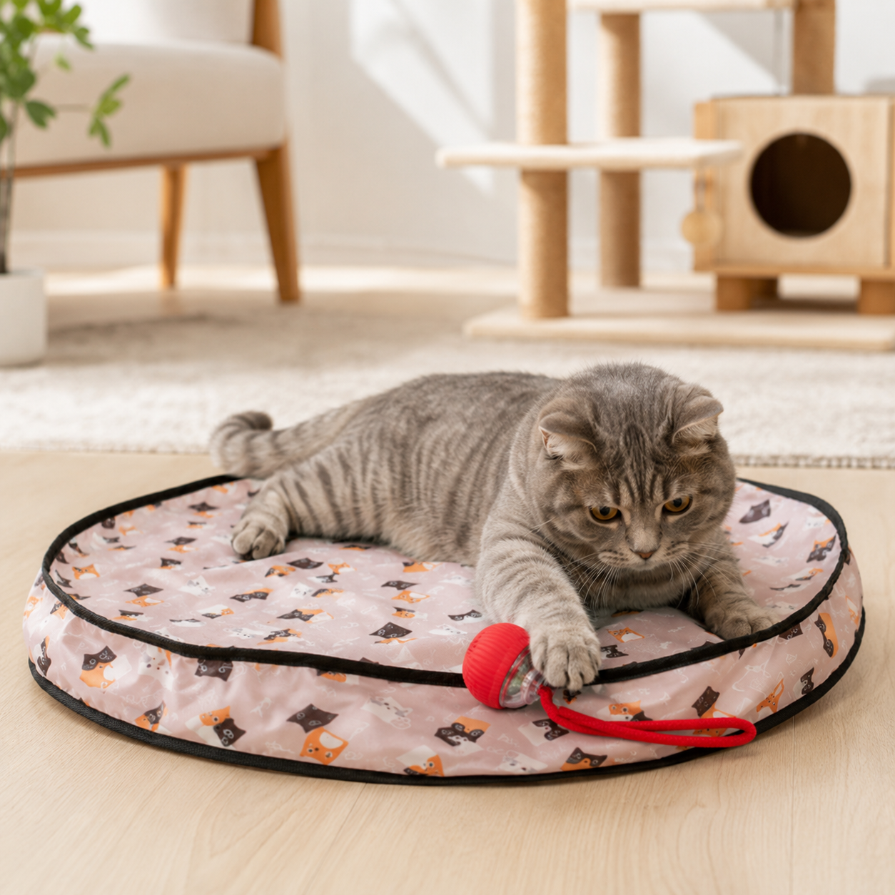 Cat Hunting Mat Automatic Ball Toy 中文标题