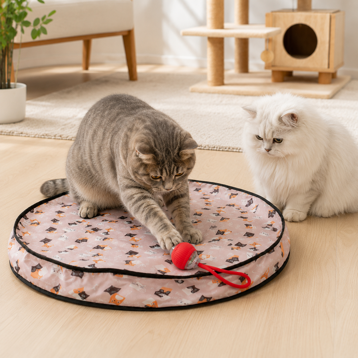 Cat Hunting Mat Automatic Ball Toy 中文标题