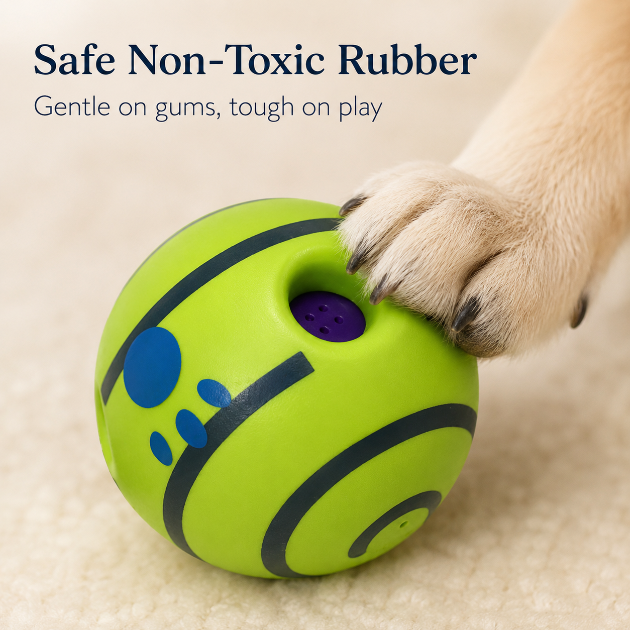 Giggle Squeaky Dog Chew Ball Toy