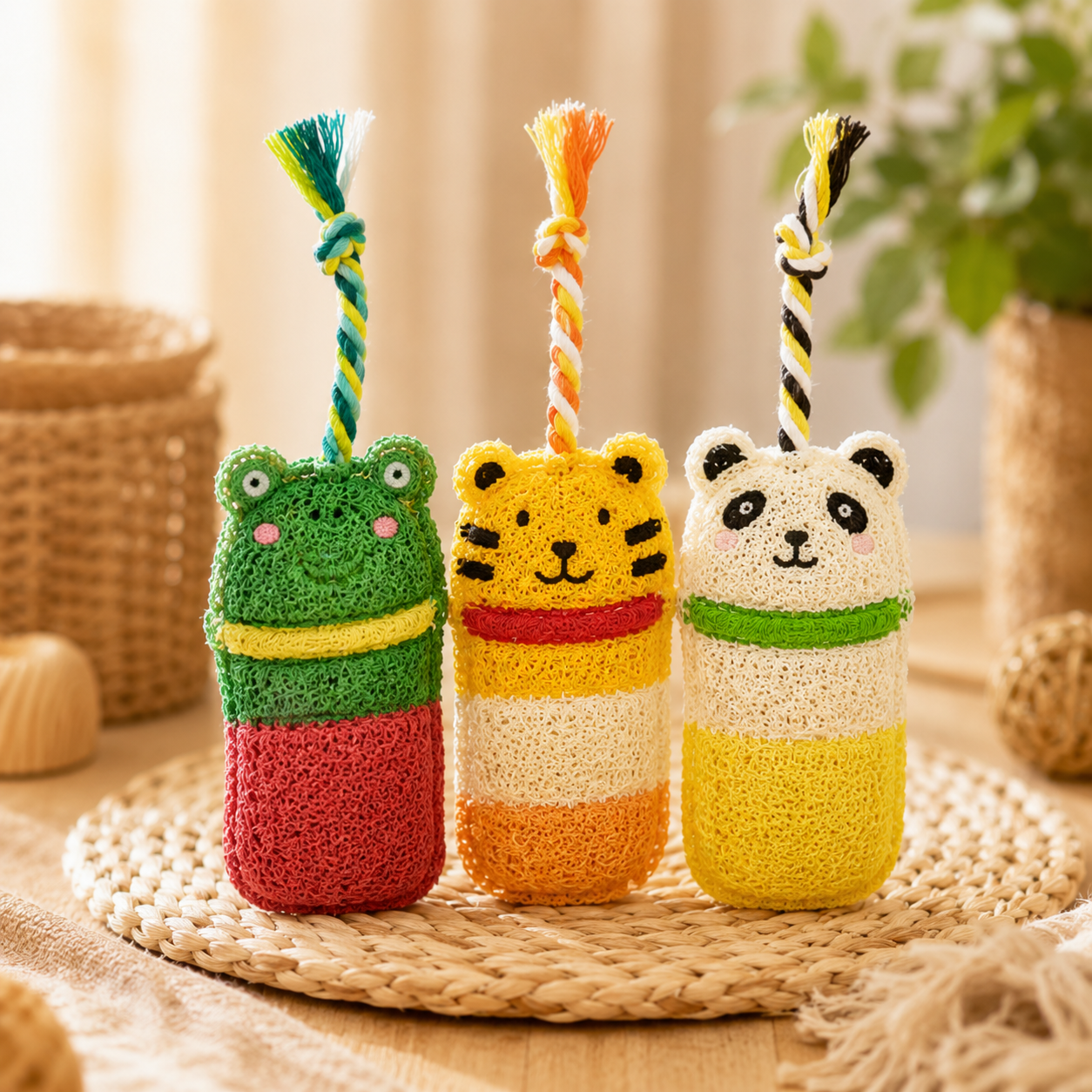 Natural Loofah Cat Dental Chew Toy