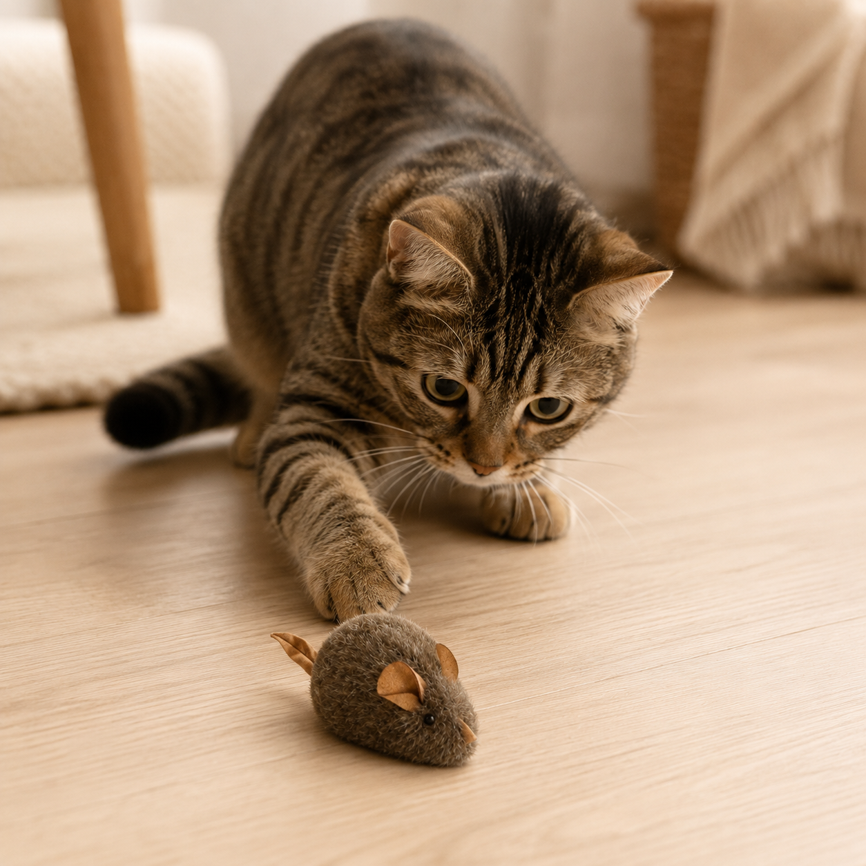 Realistic Squeaky Mouse Cat Toy