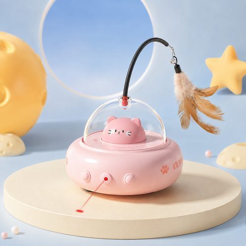 3 in 1 UFO Laser Cat Toy
