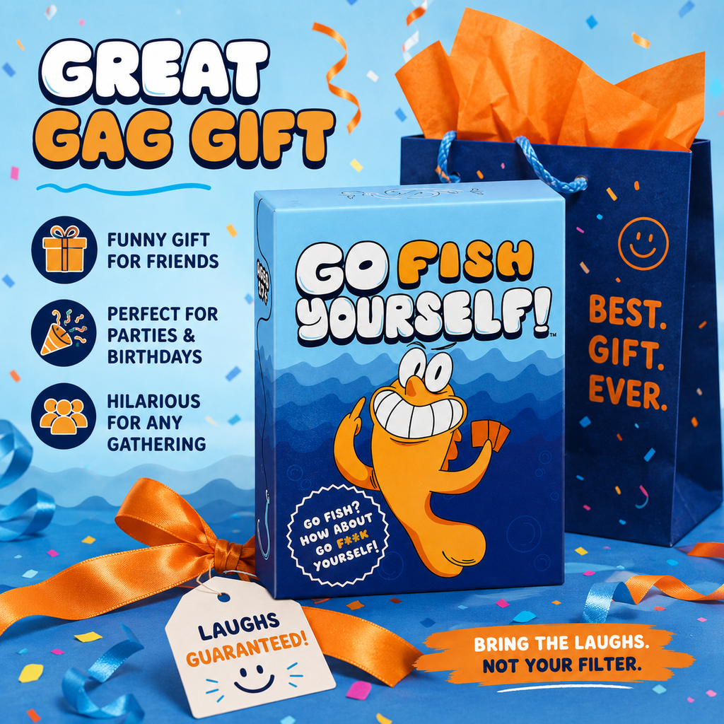 48 pcs/bag Go Fish Card Game Yourself Fun Gag Gift  Funny cards for family gatherings, pastime, parties