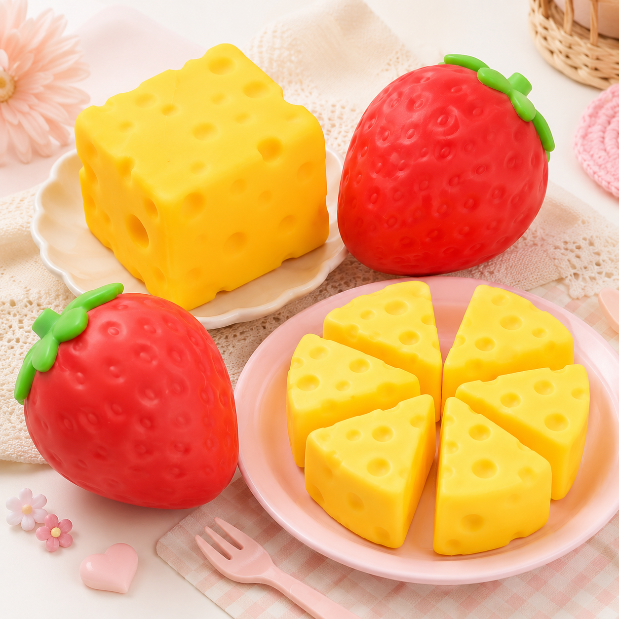 Simulation Food Squishy Stress Relief Fidget Toy