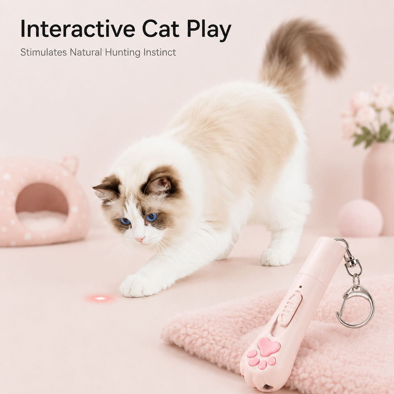 3-in-1 Cat Paw Laser Interactive Toy