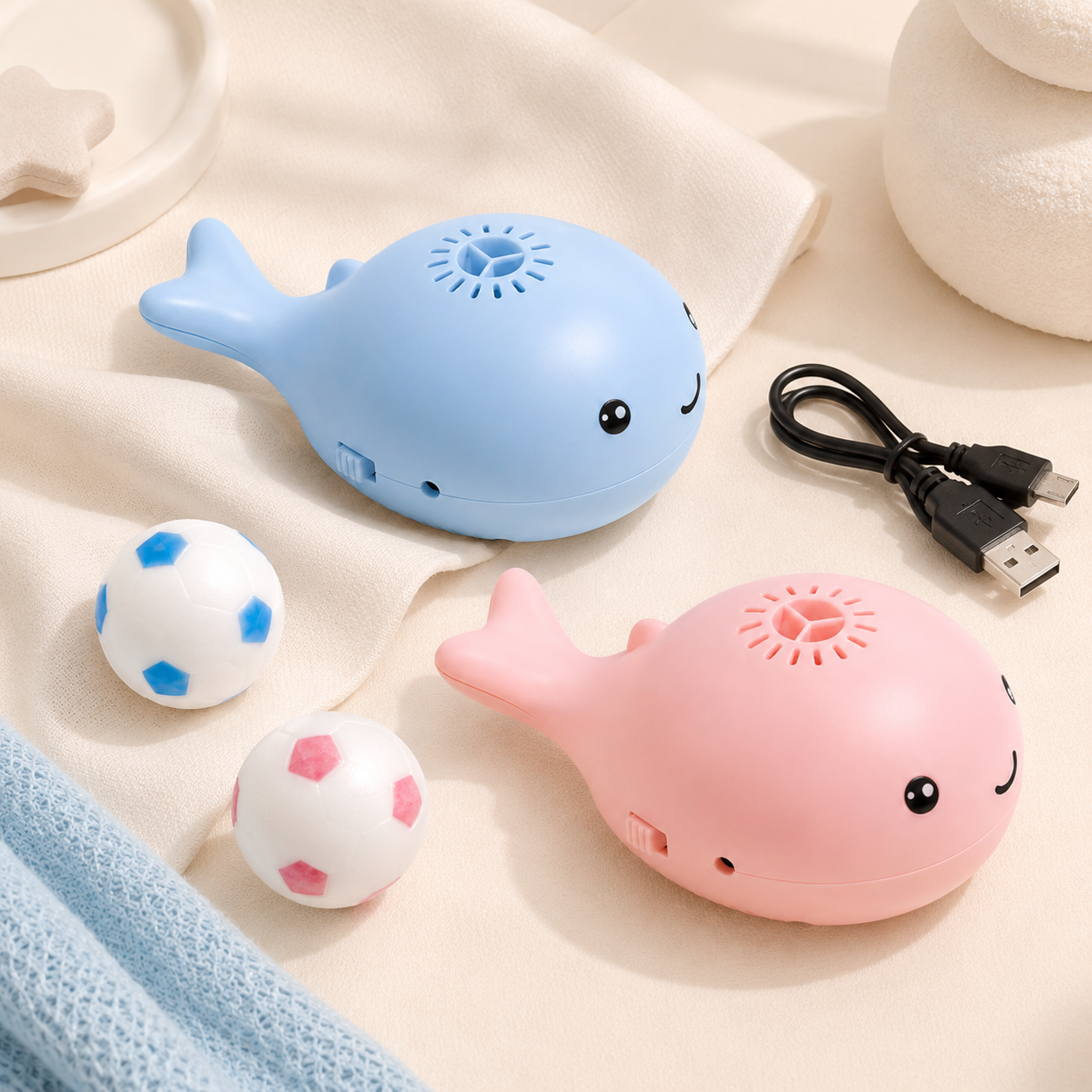2 In 1 Whale Floating Ball Toy