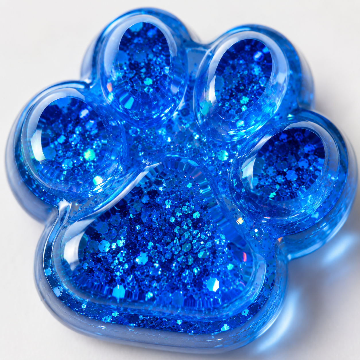 6 Colors Glitter Star Cat Paw Soft Squishy Toy