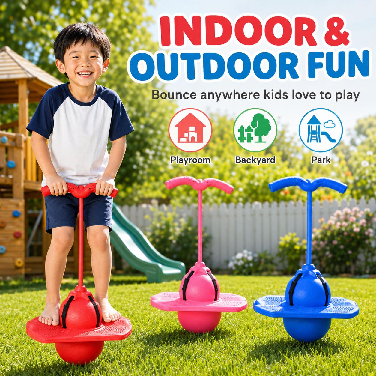 Pogo Jump Ball Kids Balance Exercise Toy