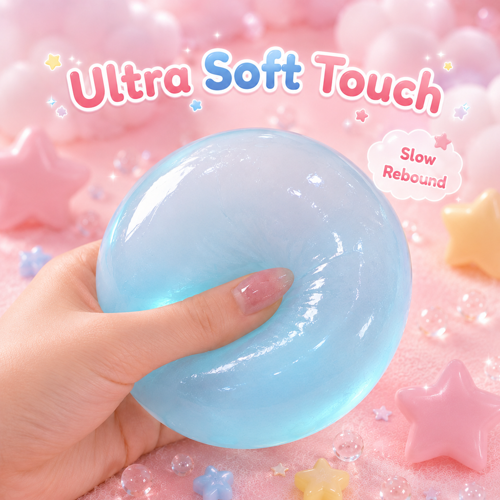 Transparent Jelly Glossy Squishy Squeeze Toy
