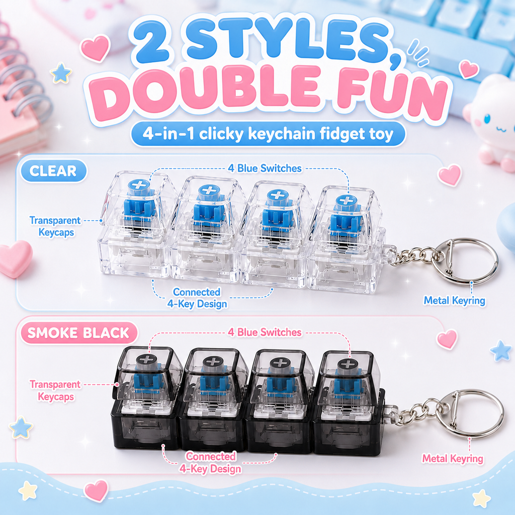 Mechanical Key Switch Stress Toy
