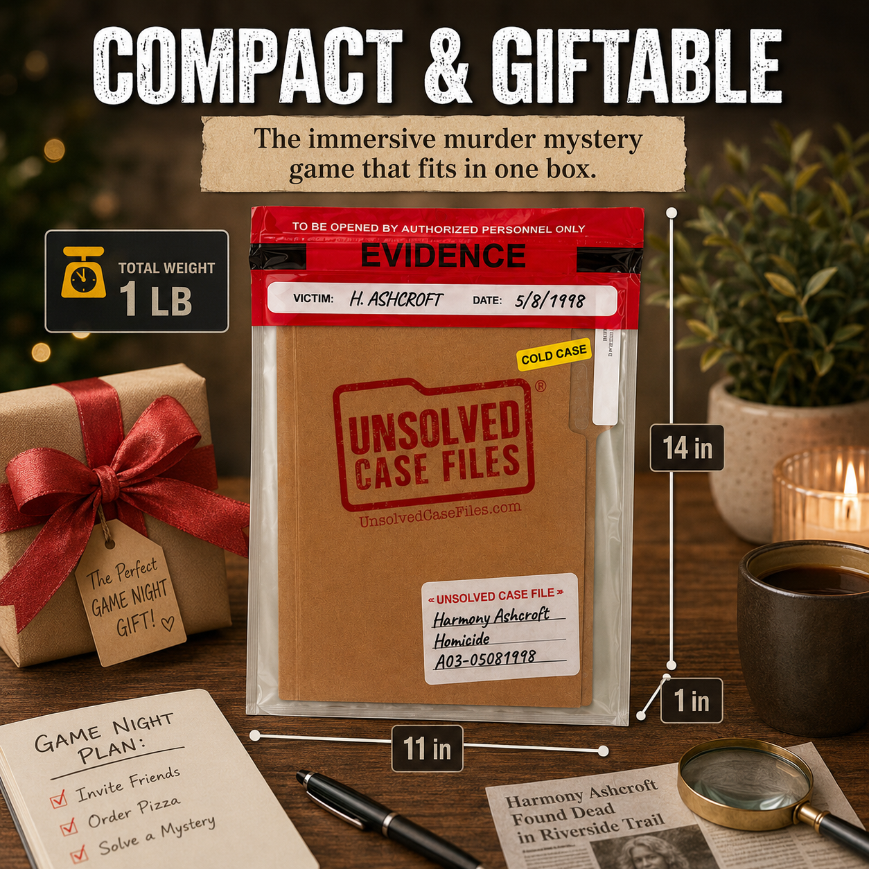 Harmony Ashcroft Unsolved Cold Case Murder Mystery Game