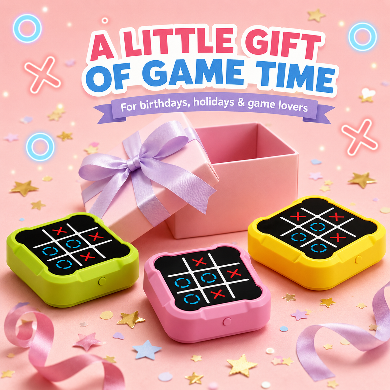 4 IN 1 Electronic Smart Tic Tac Toe Puzzle Game Toy