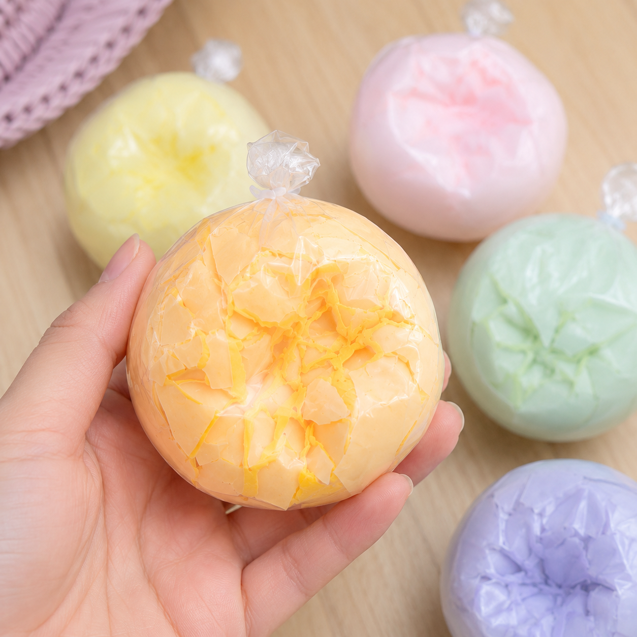 Pastel Handmade Crispy Squishy Decompression Ball