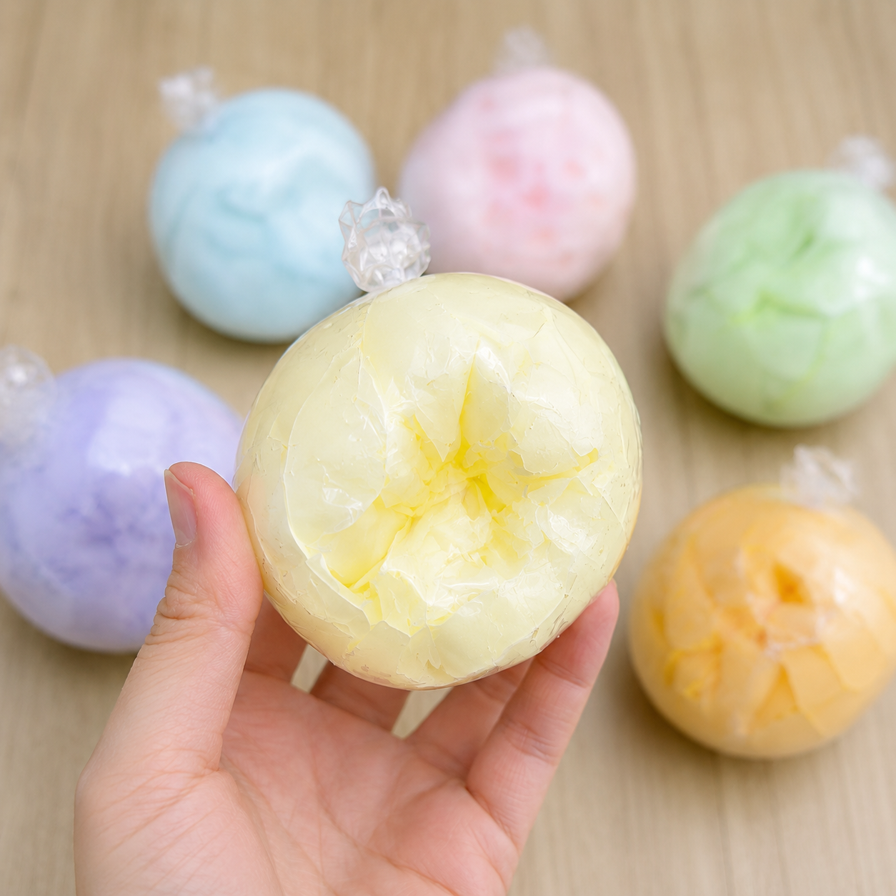 Pastel Handmade Crispy Squishy Decompression Ball