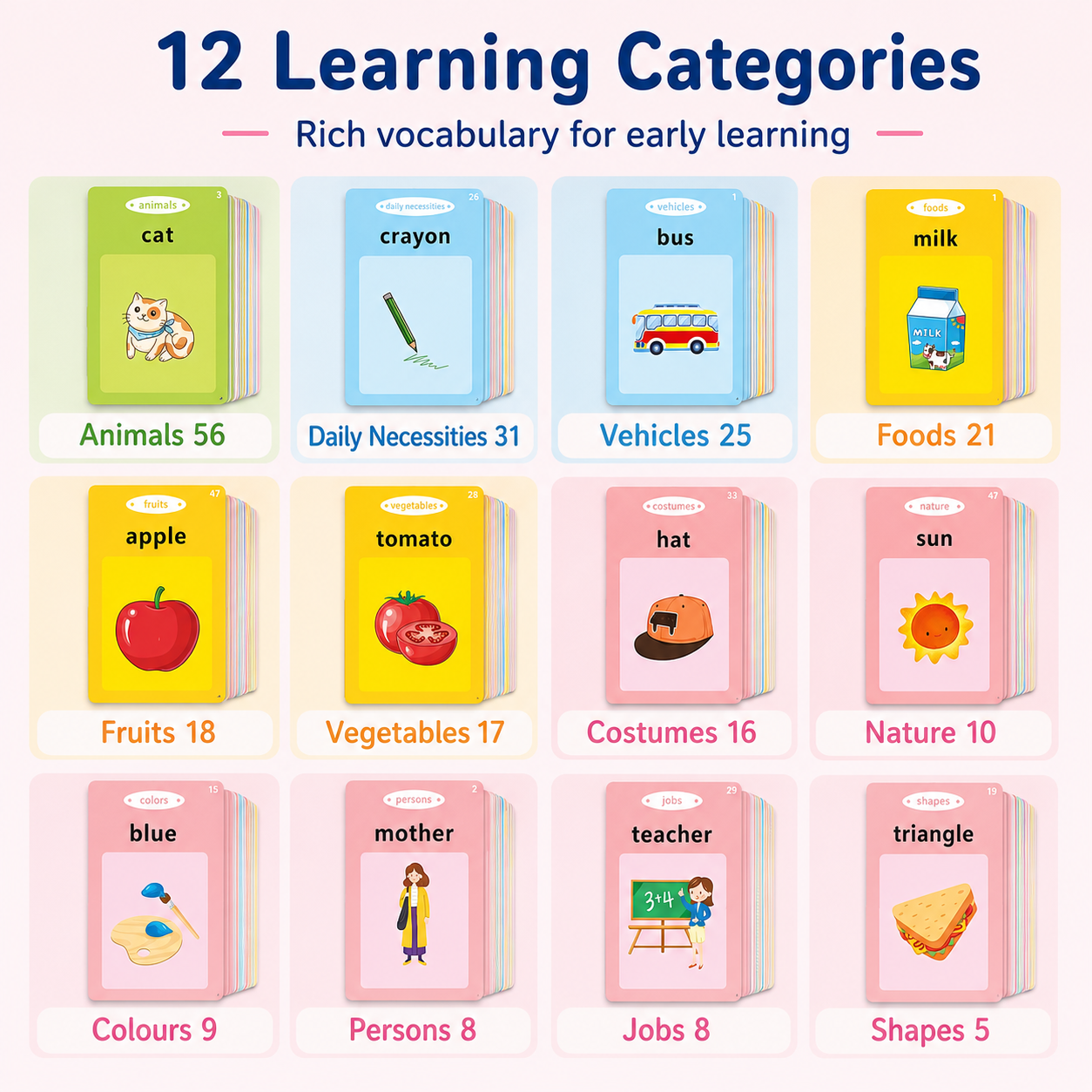 Rechargeable Kids Bilingual Flash Card Reader