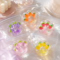 Glitter Peach Squishy Toy