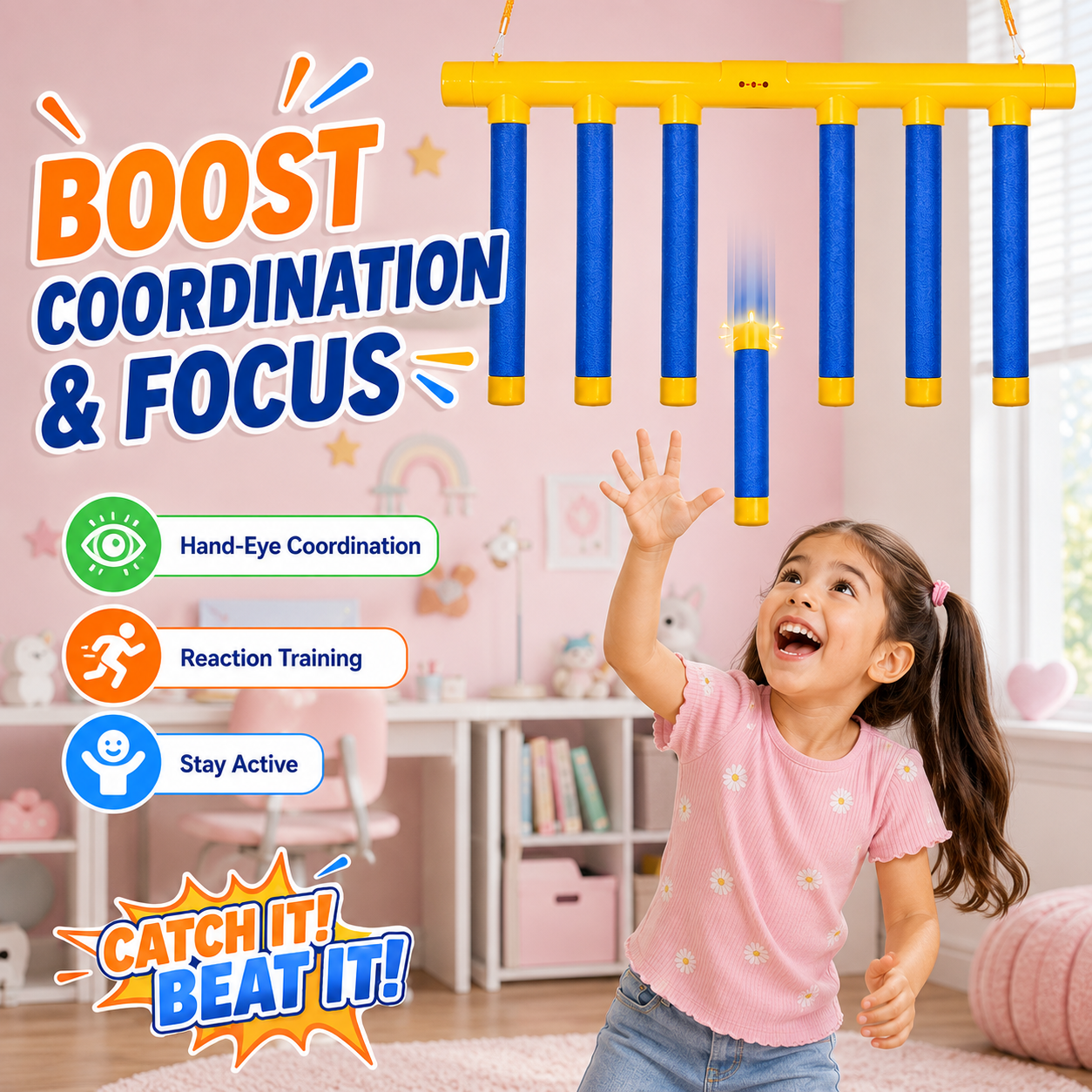 Reflex Challenge Catch Stick Toy