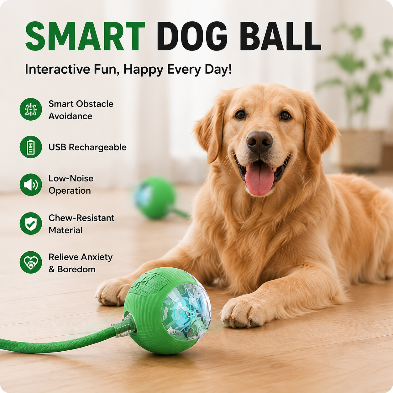 Smart Automatic Interactive Rolling Dog Ball