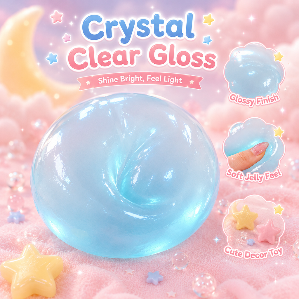 Transparent Jelly Glossy Squishy Squeeze Toy