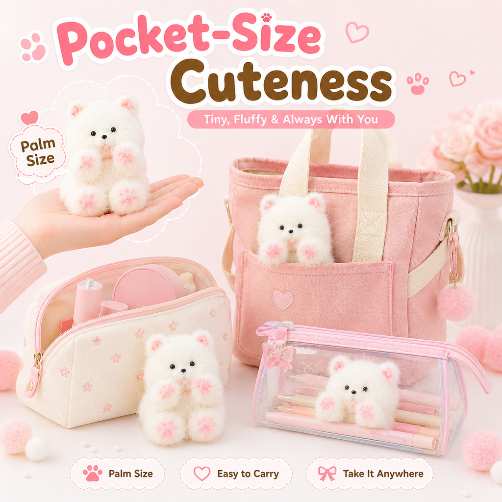 Kawaii Fluffy Animal Slow Rebound Squishy Fidget Toy