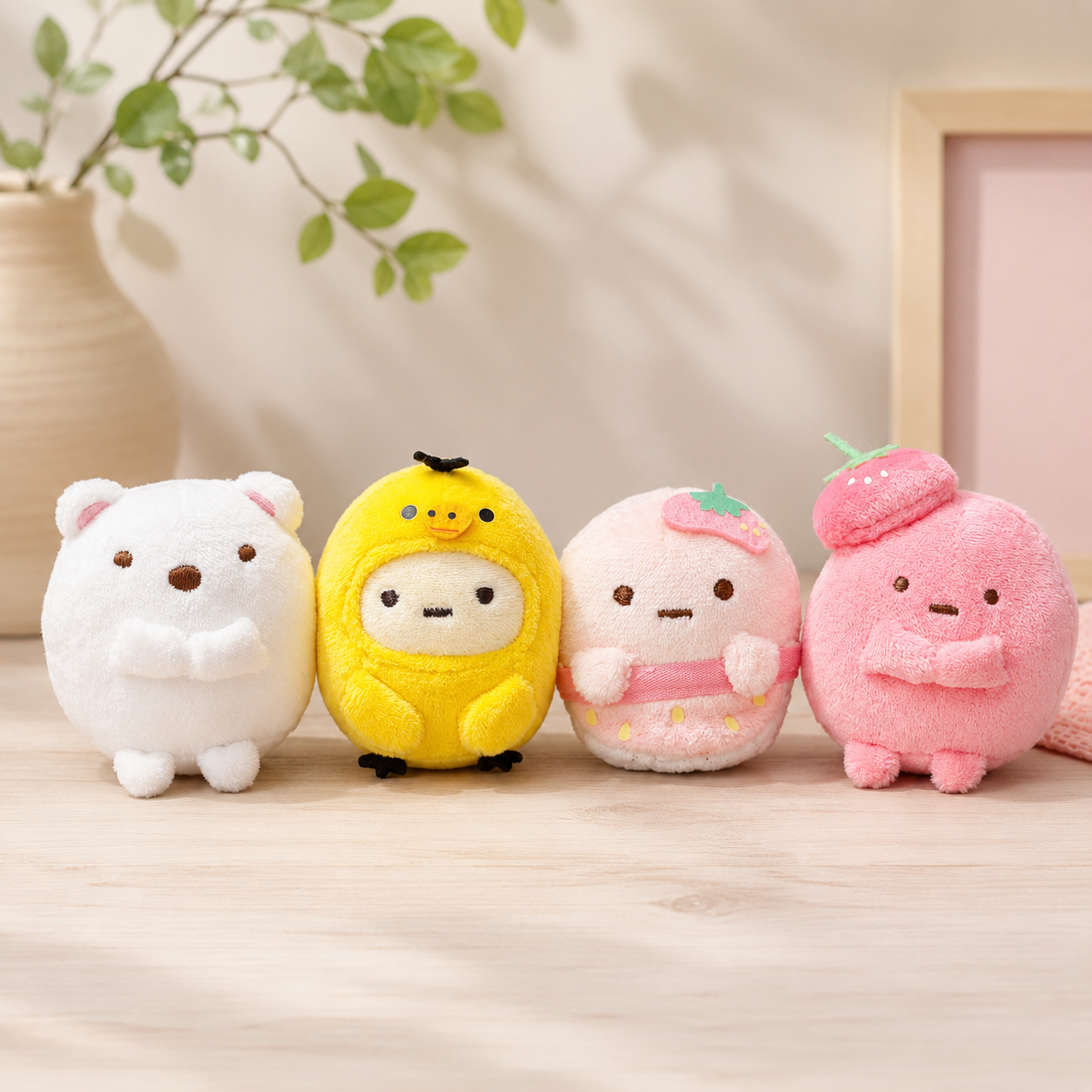 Kawaii Round Plush Bag Key Pendant