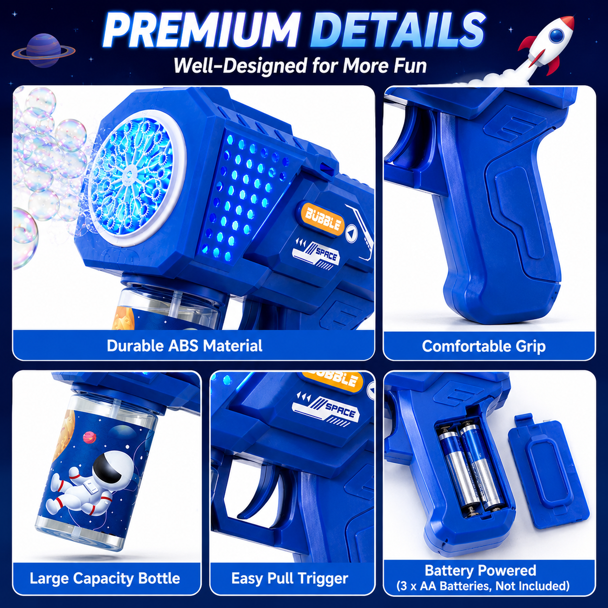 Astronaut Bubble Blaster