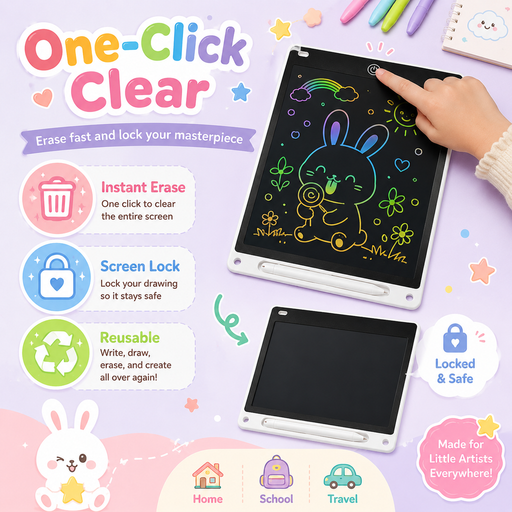 Kids Colorful Drawing Board