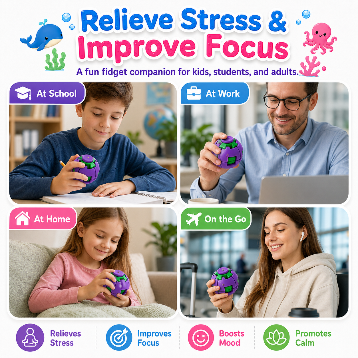 Hand Spinner Stress Relief Ball