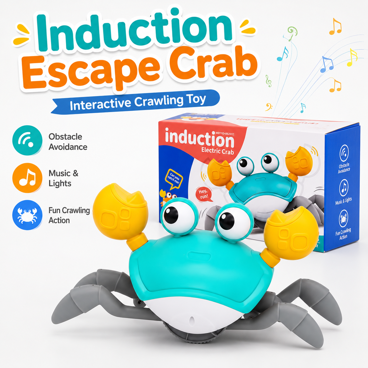 Induction Electric Escape Crab Crawling Toy