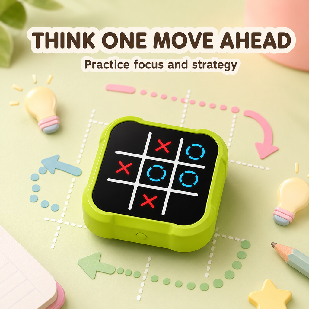 4 IN 1 Electronic Smart Tic Tac Toe Puzzle Game Toy