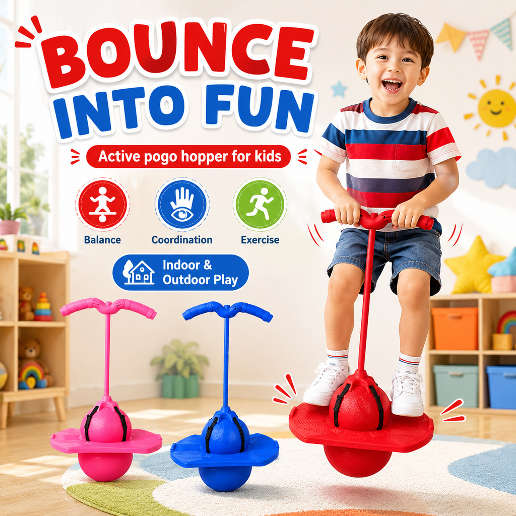 Pogo Jump Ball Kids Balance Exercise Toy