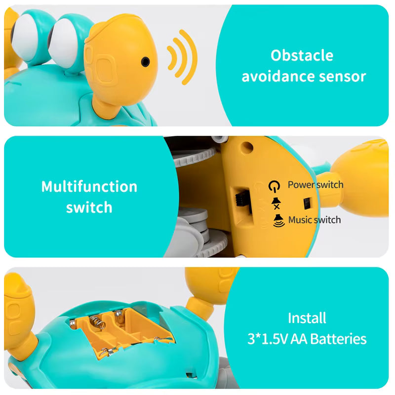 Induction Electric Escape Crab Crawling Toy