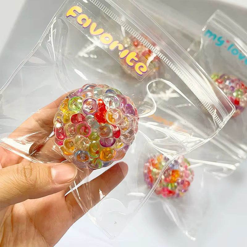 Transparent Bubble Crunch Noise Squishy Toy